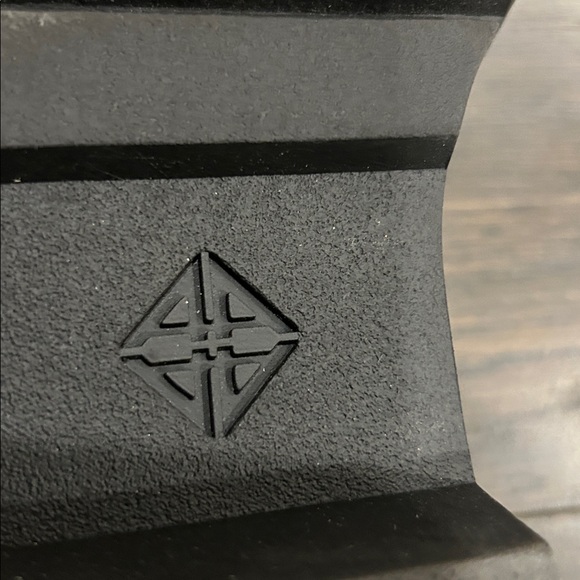 ANTONIO MELANI Black and Orange Combat Boots - Picture 2 of 5